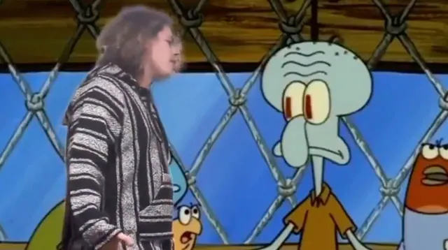 Way To Go Squidward. You Ruined His Favorite Fucking Holiday For Him meme card