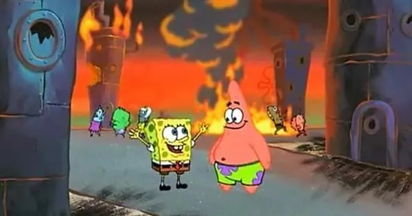 We Did It, Patrick! We Saved the City! meme card