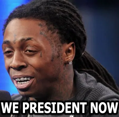 We President Now meme card