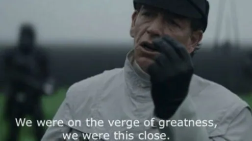 Carte meme We Were on the Verge of Greatness