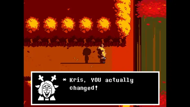 Carte meme Weird Route Lake Scene / "Kris, You Actually Changed!"