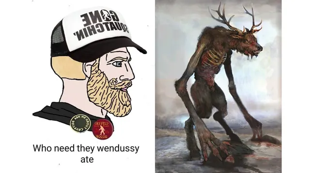 Wendigo meme card