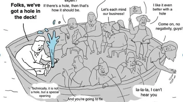 We've Got a Hole In the Deck meme card