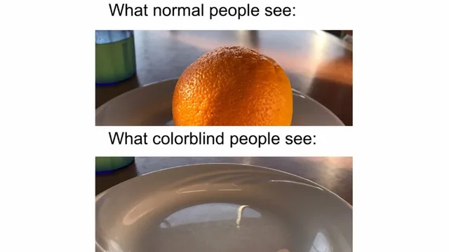 What Colorblind People See meme card