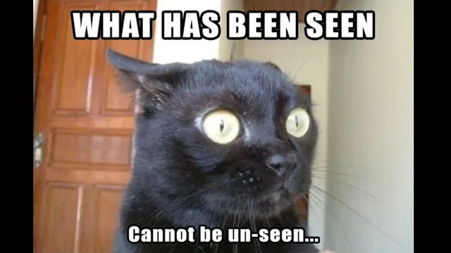 Carte meme What Has Been Seen Cannot Be Unseen