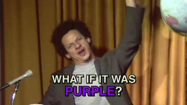 What If It Was Purple? meme card