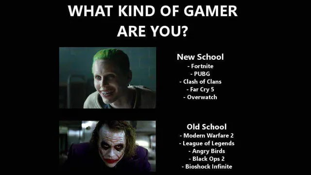 Carte meme What Kind of Gamer Are You?