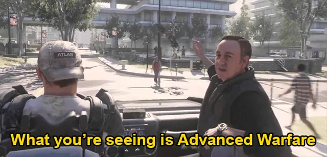 Carte meme What You’re Seeing Is Advanced Warfare
