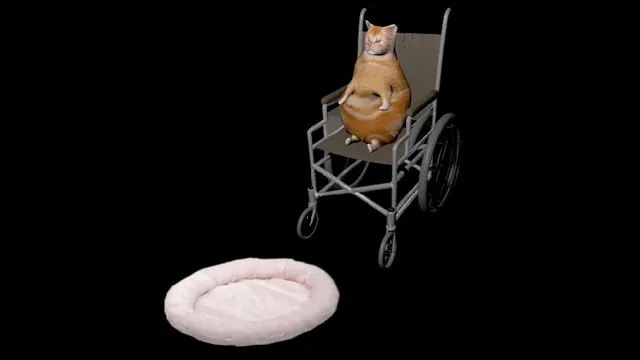 Carte meme Wheelchair Cat