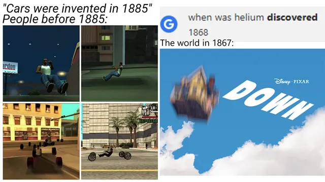 Carte meme When Was X Invented?
