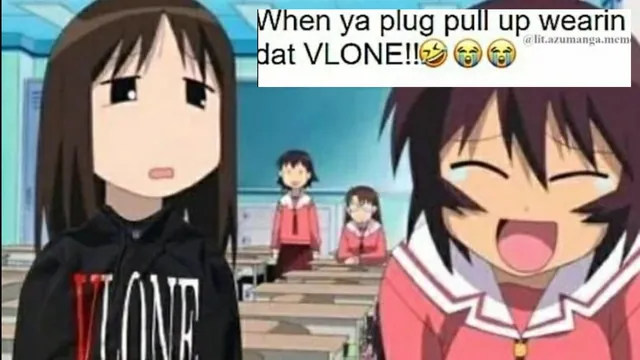 Carte meme When Ya Plug Pull Up Wearin’ Dat Vlone