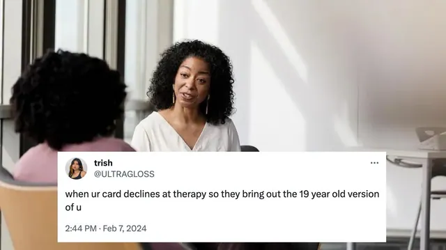 When Your Card Declines At Therapy meme card