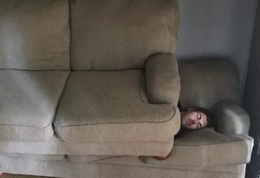 When You're at a Sleepover meme card