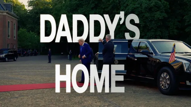 White House's "Daddy's Home" Tweet meme card
