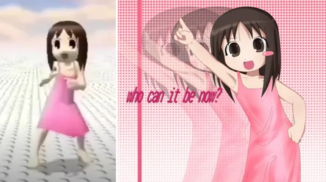 "Who Can It Be Now?" Osaka meme card