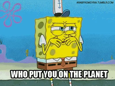 Who Put You On The Planet? meme card