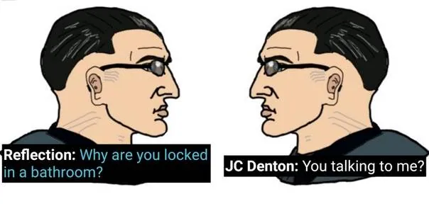 Why Are You Locked in the Bathroom? meme card