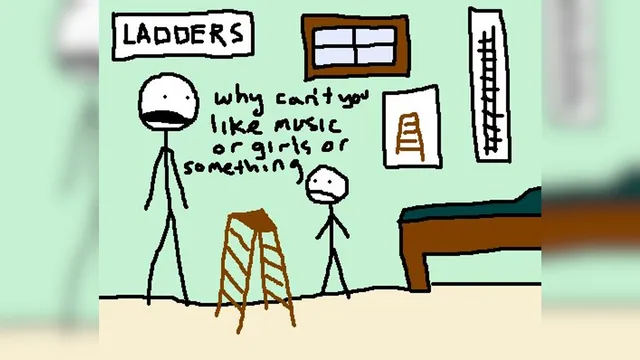 Why Can't You Like Music or Girls or Something? meme card