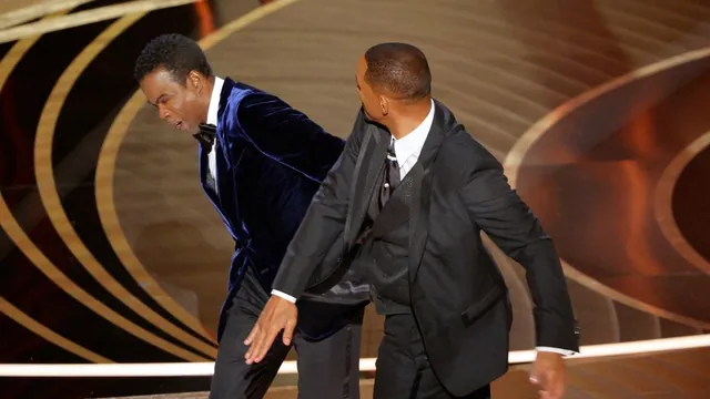 Will Smith Slapping Chris Rock meme card