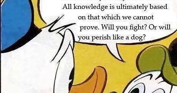 Will You Fight? Or Will You Perish Like A Dog? meme card