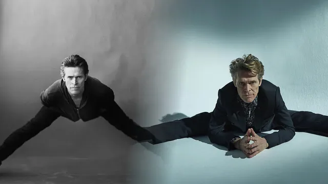Carte meme Willem Dafoe Doing Splits