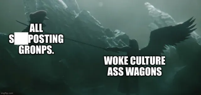 Carte meme Woke Culture Ass Wagons