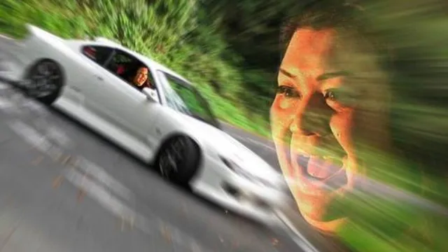 Woman Screaming While Drifting / Matsuko Deluxe Drifting meme card