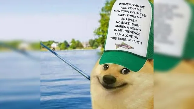 "Women Want Me, Fish Fear Me" Hat Parodies meme card