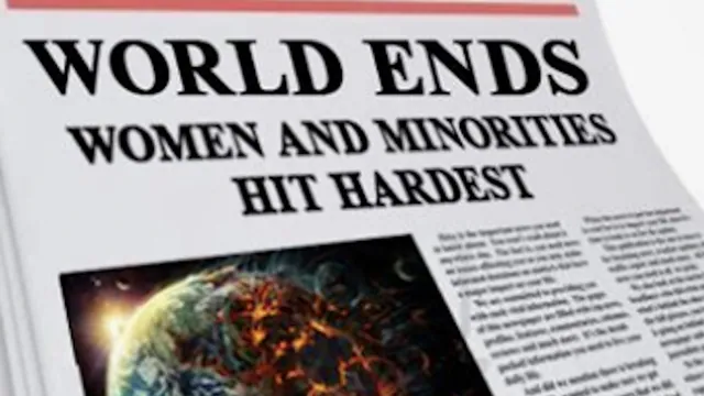 World Ends, Women Most Affected meme card