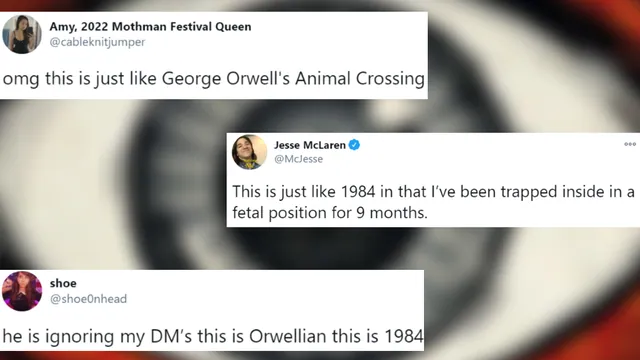 Wow, This Is Just Like 1984 meme card