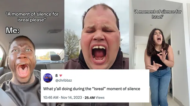 Carte meme WYD During « A Moment Of Silence For Israel »?
