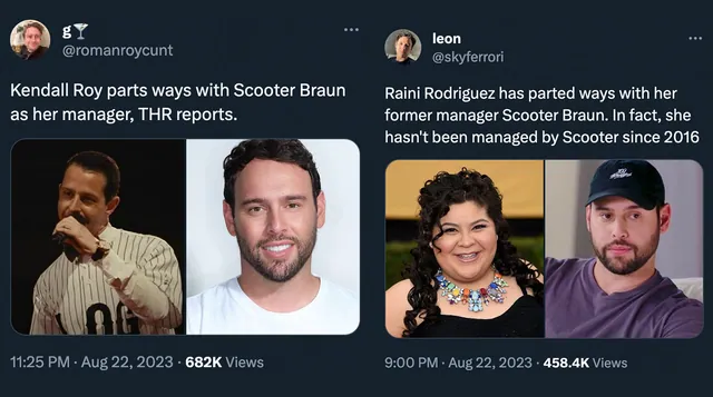 Carte meme X Has Parted Ways with Scooter Braun