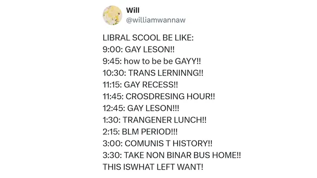 Carte meme X If It Was Woke / Libral Scool