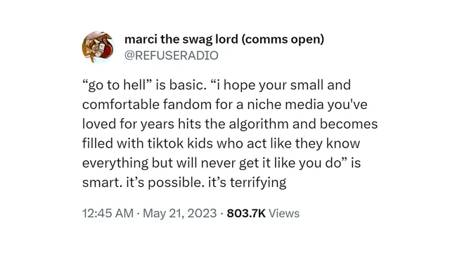 Carte meme X Is Basic and Overdone. Y Is Possible and Terrifying