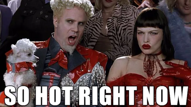 X Is So Hot Right Now meme card