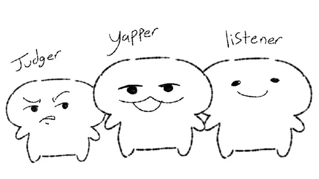 Yapper x Listener meme card