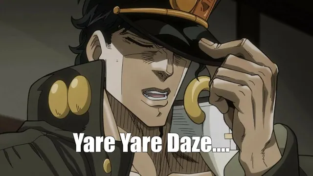 Yare Yare Daze meme card