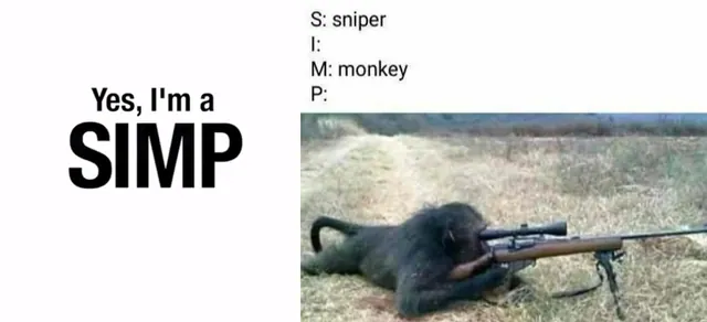 Carte meme Yes, I’m a SIMP