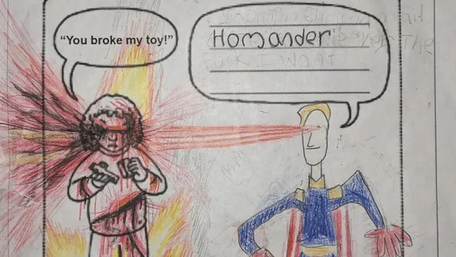 Carte meme You Broke My Toy / Aiden Worksheets / Homander