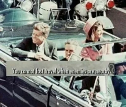 You Cannot Fast Travel meme card