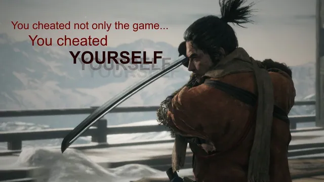 You Cheated Not Only the Game, But Yourself meme card