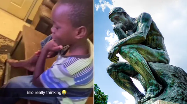 You Not The Thinker! meme card