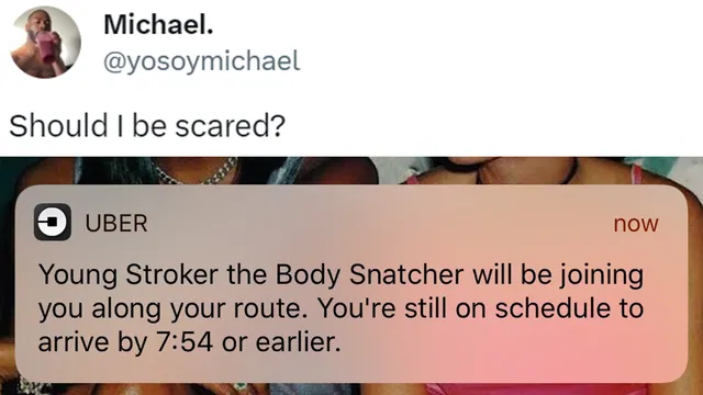 Carte meme Young Stroker the Body Snatcher