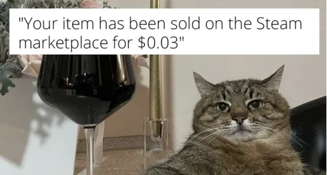 Carte meme Your Item Has Been Sold On Steam Marketplace