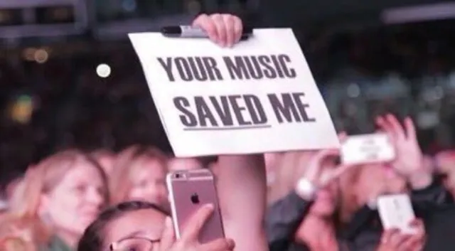Your Music Saved Me meme card