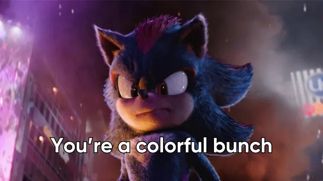 You're a Colorful Bunch meme card
