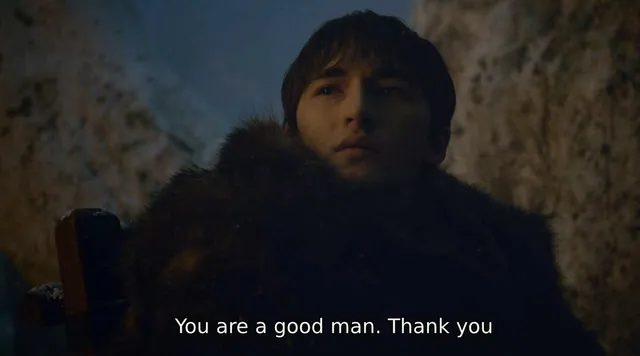 Carte meme You’re a Good Man. Thank You