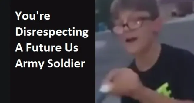 Carte meme You’re Disrespecting a Future U.S. Army Soldier