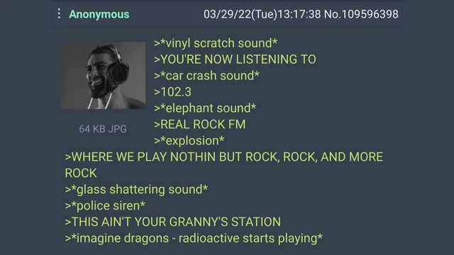 You're Now Listening To meme card