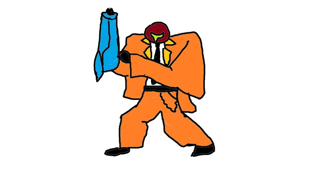 Zoot Suit Samus meme card